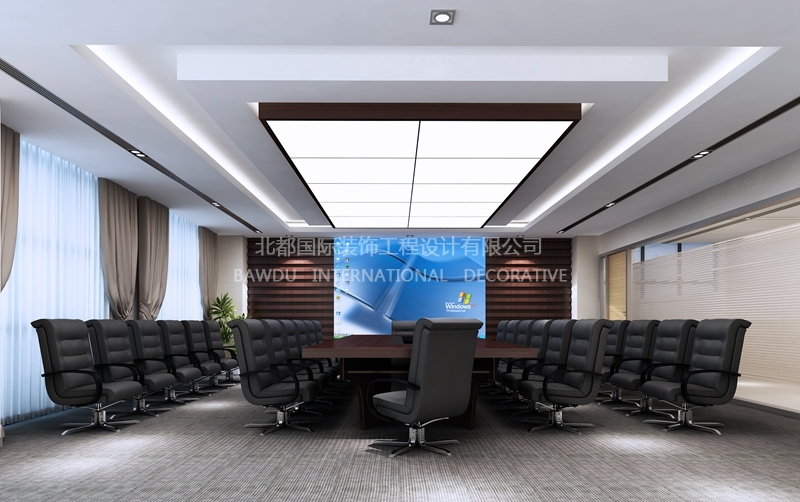 航研综合办公楼会议室装修设计效果图